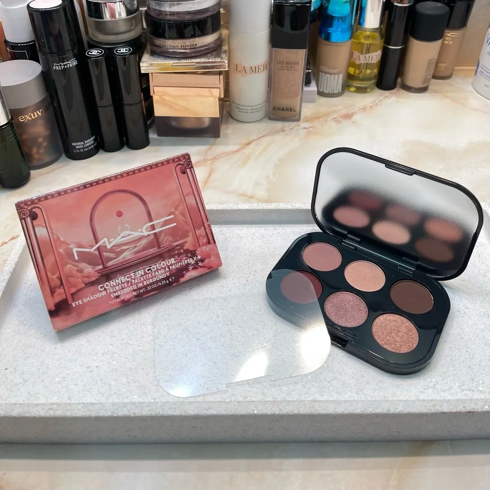 MAC ~ ‘EMBEDDED IN BURGUNDY’ ~ Connect In Colour Eye Shadow Palette ~ FS ~ NIB